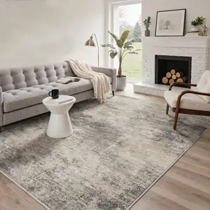 【Deals For You Days】GENIMO Area Rug – Soft, Non-Slip, Pet Friendly, Machine Washable Floor Rug, Home Carpet, Stylish Decor for LivingRoom，Bedroom ,ARA004-BROWN