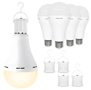 Rechargeable emergency Light Bulbs,Power Outage Lights, A21 led light 60 Watt,Battery Powered Light Bulb E26 Base,Multi-Function Battery Backup Emergency Light for Power Outage Camping Outdoor Activity,2/4Pack