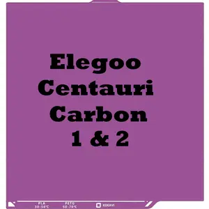 Elegoo Centauri Carbon 1 & 2 KDEAVI Double Sided Textured PLU Cool Build Plate