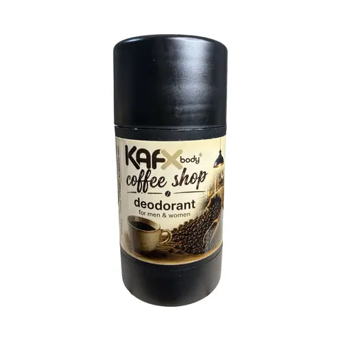 KAFX Body - Coffee Shop Scent - Coffee Infused Natural Deodorant Body Care Coconut Organic Gentle On The Skin