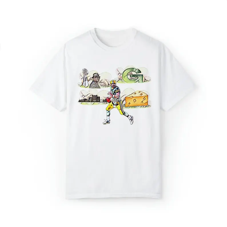 Brett Favre Green Bay City Montage T Shirt