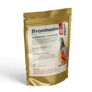 Bromhexine Powder Respiratory Drying Agent for Pigeons & Pet Birds 2g Bromhexine HCl 2% 500g Makes 20 Gallons