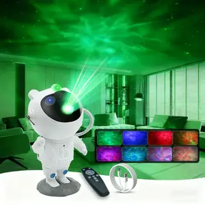 Astronaut Projector Night Light Rgb Color Changing Nebula Galaxy Star Ceiling Lights Home Party Decorative Bedroom Kids Gift Lamp Relaxing Atmosphere
