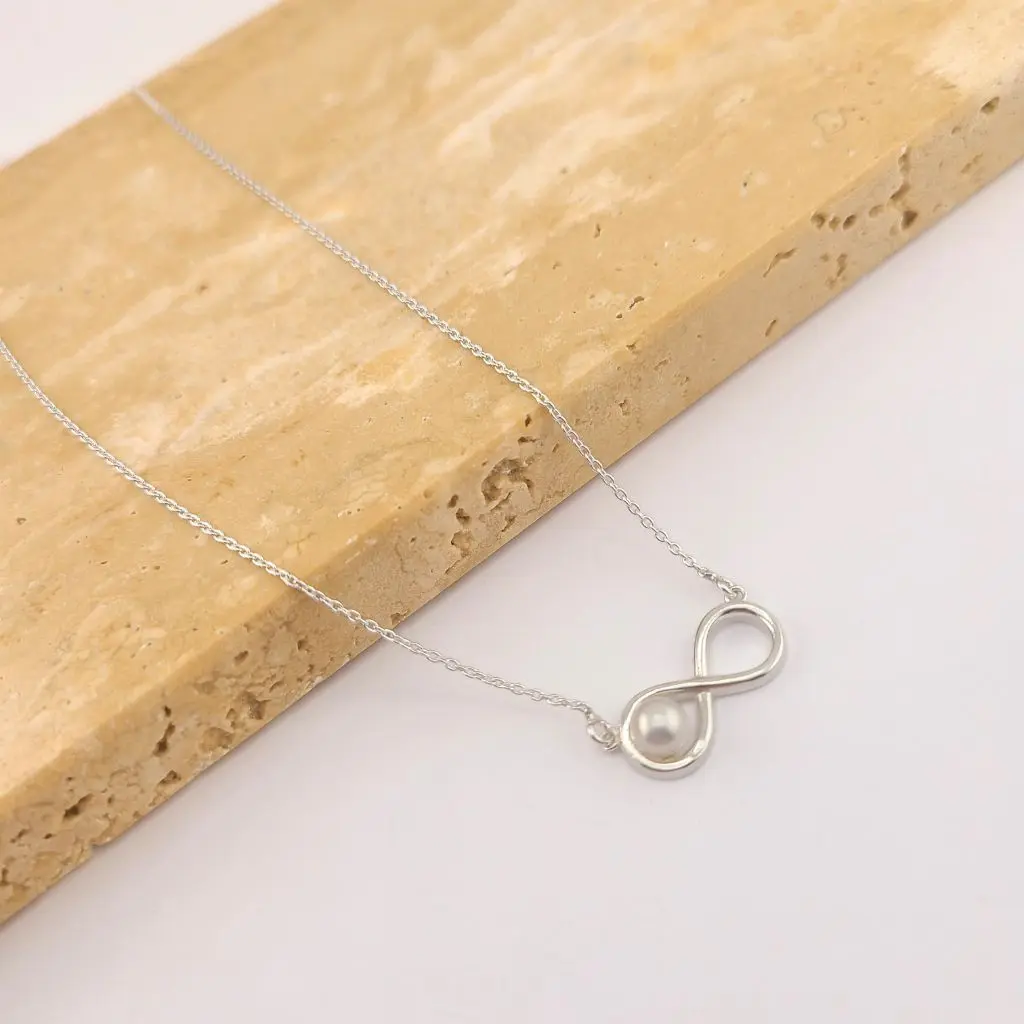 925 Sterling Silver - Infinity Necklace