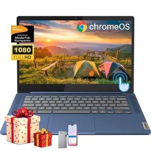 Lenovo 2026 Slim 3 Chromebook Laptop - 14" FHD Touch Screen for Student Business, 8-Core MediaTek 520 Processor, up to 16GB RAM, 64GB EMMC+128GB Micro SD, 13.5 H of Use, Wi-Fi 6, Chrome OS,Bundle Accessory
