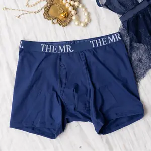 Men's "Mr" Boxer Briefs - Navy