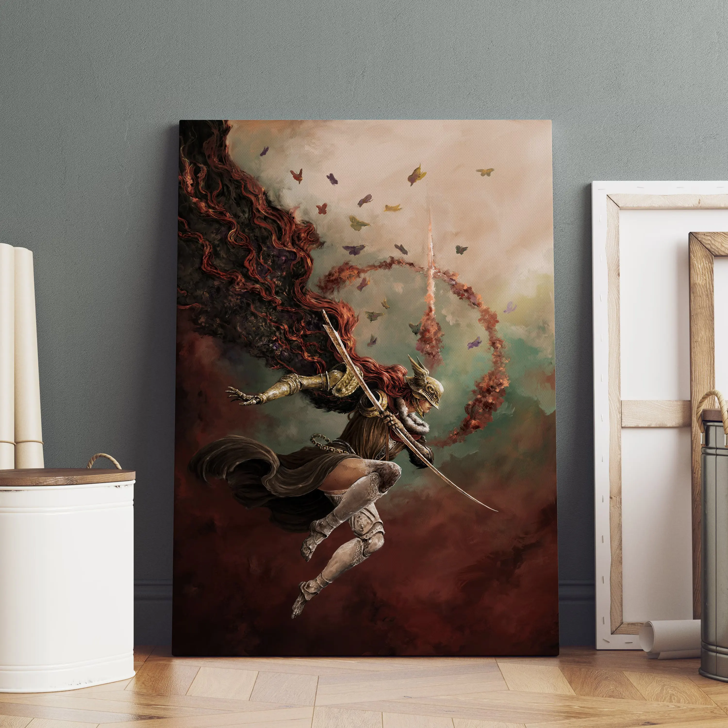 Elden Ring Poster, Malenia, Blade of Miquella Wall Art, Game Room Print, Game Poster Gift