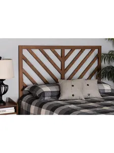 Baxton Studio 193271349463 Belisma Modern & Contemporary Wood Headboard, Ash Walnut - Queen Size