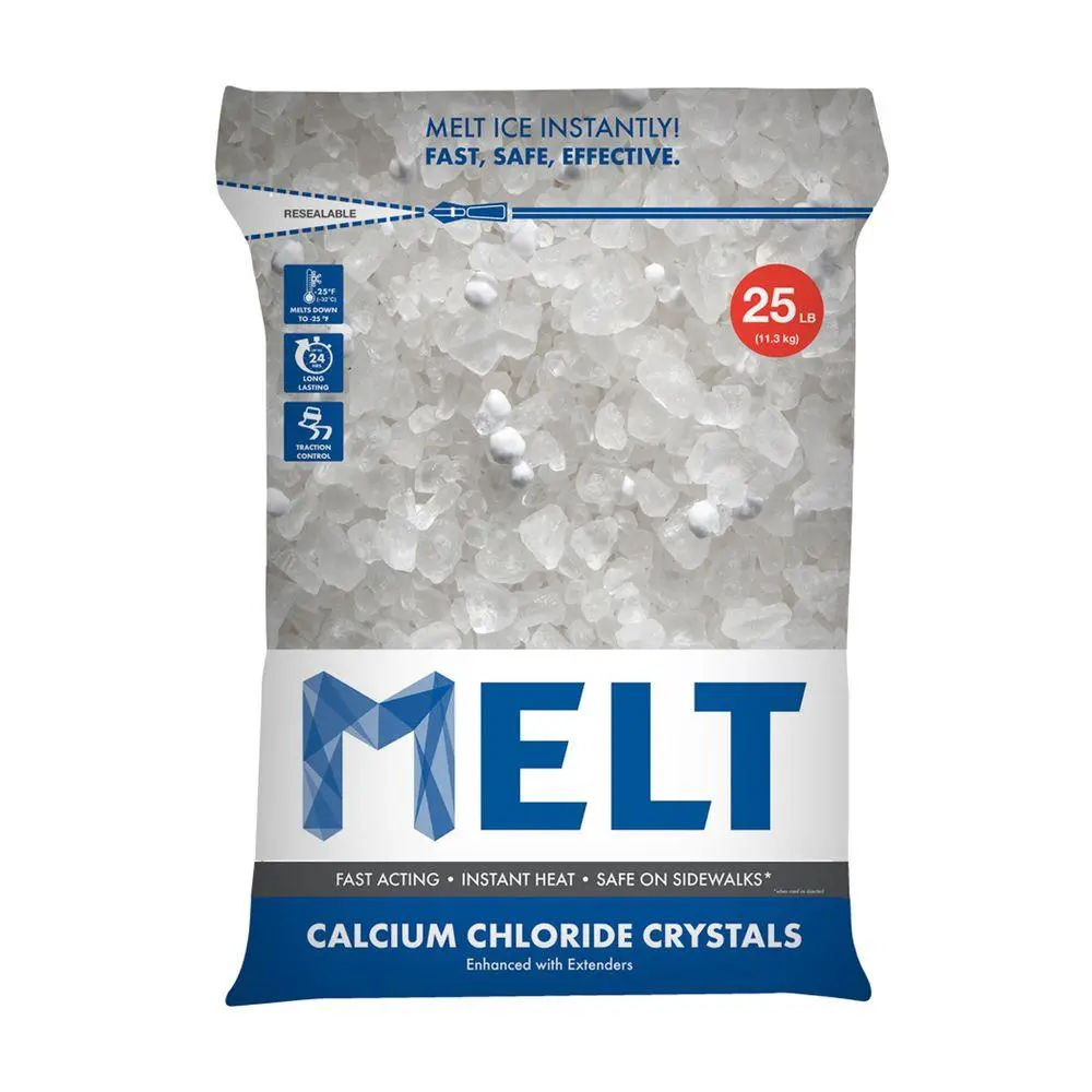USOL F025PH 25 lbs Calcium Chloride Flake Bag, 25Lb, Flake Form, Melt Ice