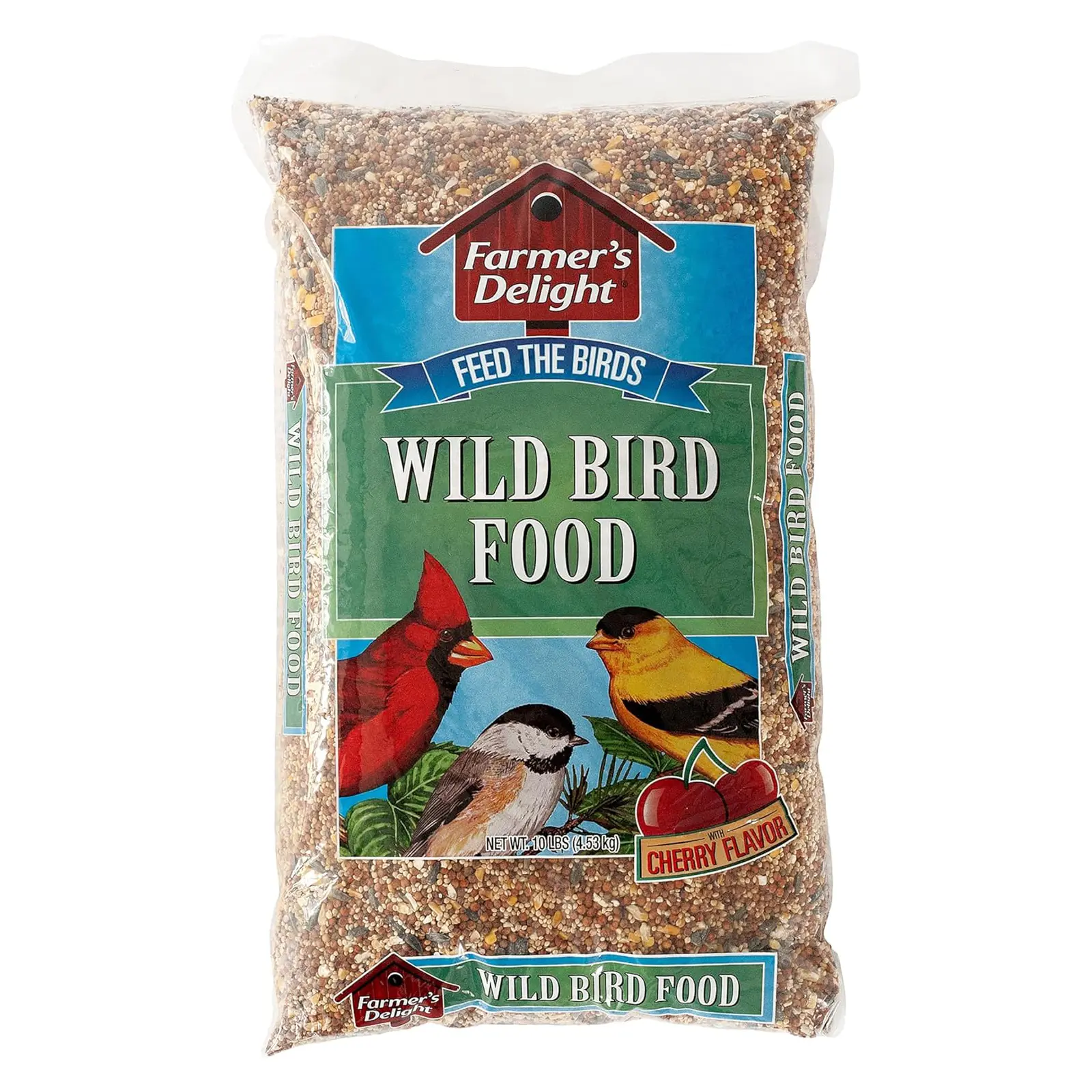 Wagner's 53002 Farmer's Delight Wild Bird Food with Cherry Flavor, 10-Pound Bag