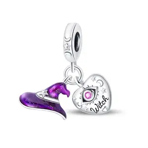 925 Sterling Silver Mystical Magic Amulet Pendant Charm for Bracelet DIY