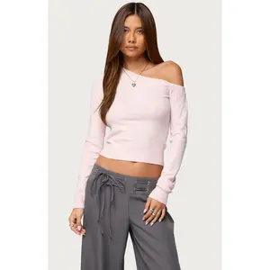 Edikted Women's Mayson Off Shoulder Knit Top