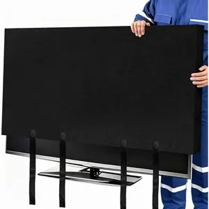 Dust-proof Anti-Scratch TV Moving Cover for 50-55 Inch Flat Screen TV with Bottom Strap, Protection Against Pet Scratch and Furniture Protection
