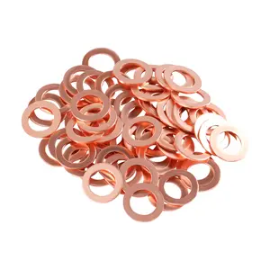 Flat Washer Copper Sealing Ring , Crush Washers, Sealing Ring Gasket for Hydraulic Fittings and Sump Plugs
