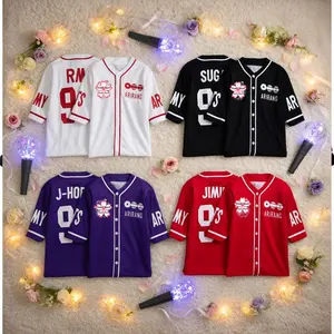 Kpop Group Bangtan Style Jersey, Custom Bangtan Boys Members Baseball Jersey For Army, Bangtan World Tour 2026 Merch Top, Bangtan Comeback 2026 Sports Vest