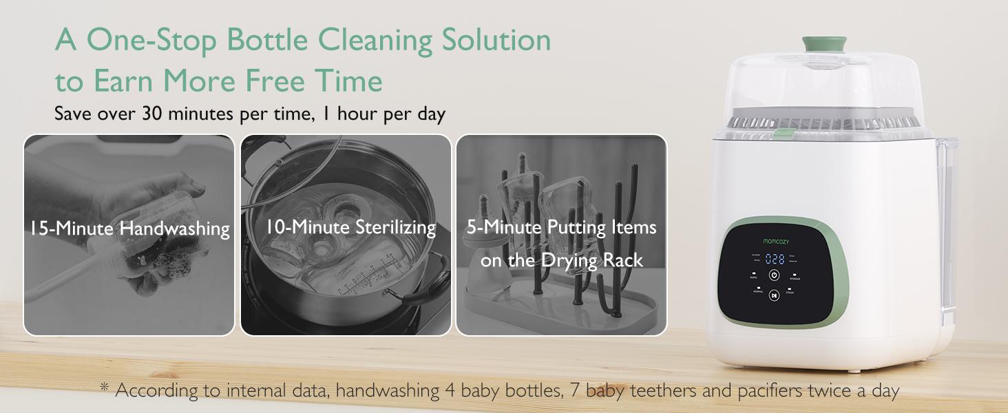 Momcozy KleanPal Pro Baby Bottle Washer & Momcozy Hands-Free Breast Pump S12 Pro