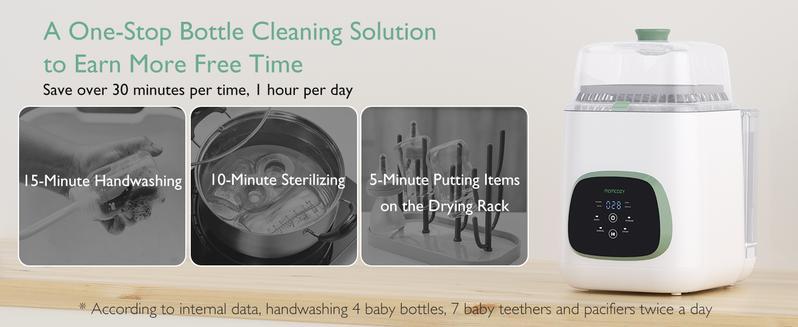 Momcozy KleanPal Pro Baby Bottle Washer, Sterilizer & Dryer - All-in-One Cleaning Machine for Bottles, Pump Parts & Baby Essentials - Time-Saving & Effortless Care Momcozy KleanPal Pro Baby Bottle Washer, Sterilizer & Dryer - All-in-One Cleaning Machine for Bottles, Pump Parts & Baby Essentials - Time-Saving & Effortless Care