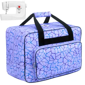 [purple] Travel Storage Box Bag, Suitable carry on luggage for Sewing Machine Storage,travel bags forwoman man organizer for luggage weekend traveling,Universal Handbag Storage Bag with Pockets and Handles