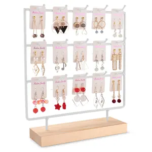 Earring Display Stand for Selling, Wood Earring Organizer Stand Racks Wooden