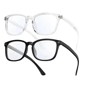 Fashion Glasses, Pro Non-Prescription Decoration Glasses Clear Frame Glasses for Women Men, Classic Eyewear for Men Women. Work Study Games Glasses