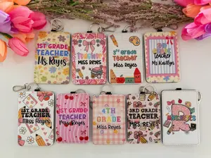 Teacher Badge Holder, ID Holder, Personalized Badge Holder, Teacher Accessory, Badge Accessory