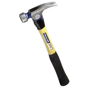 Vaughan 21 Oz Milled Face Framing Hammer Straight Fiberglass Handle CF21FG