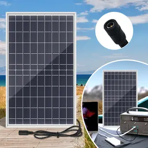 Portable Solar Charger Kit, 10w Outdoor Solar Power Bank with 50a Controller, Dc Port, Essential for Camping, Emergency Use