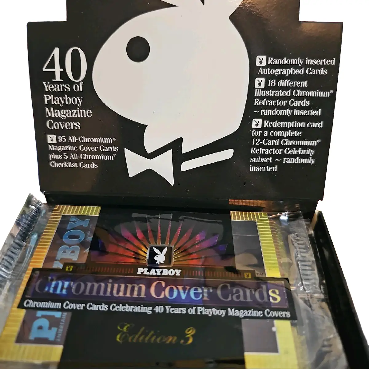 Playboy Edition 3 1997 Pack Factory Sealed - 40 Years of Playboy Magazine Covers with Unique Autographed Cards and Reflector Cards