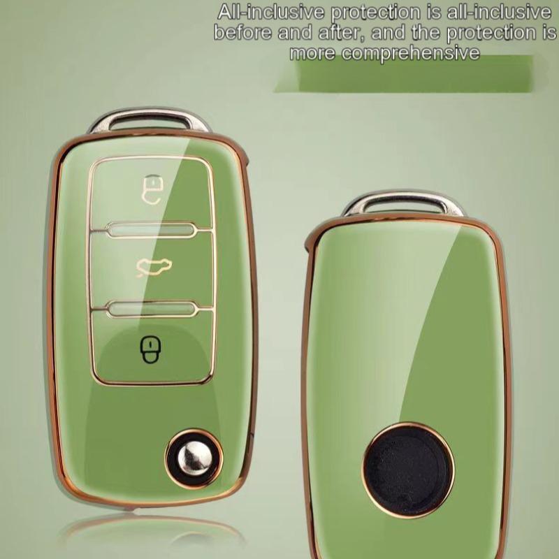 Fashion Car Key Case, Anti-theft Universal Protective Car Key Case Cover for Volkswagen, Toyota, Golf 4 3 5 6, MK6, Passat B5 B6 B8 B7, Touran, Bora, Tiguan, Jetta, Car Key Protector