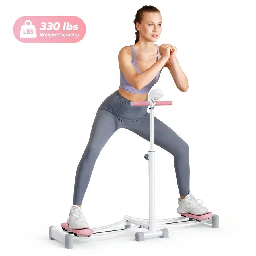 ABS Ski Machine, Foldable Full Body Workout Trainer for Home Gym, Adjustable Height with LCD Display, Simulates Skiing for a Toned Physique, Safe & Quiet Operation, Lcd Screen, Unisex, Ski Sim