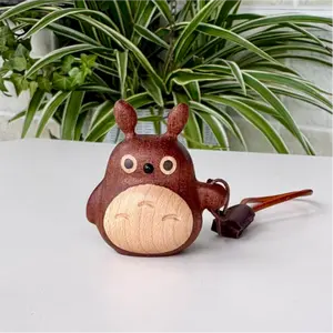 Cute Wooden Carved Anime Figure Home Decor Delicate Toy Figure Gift Idea with Unique Design