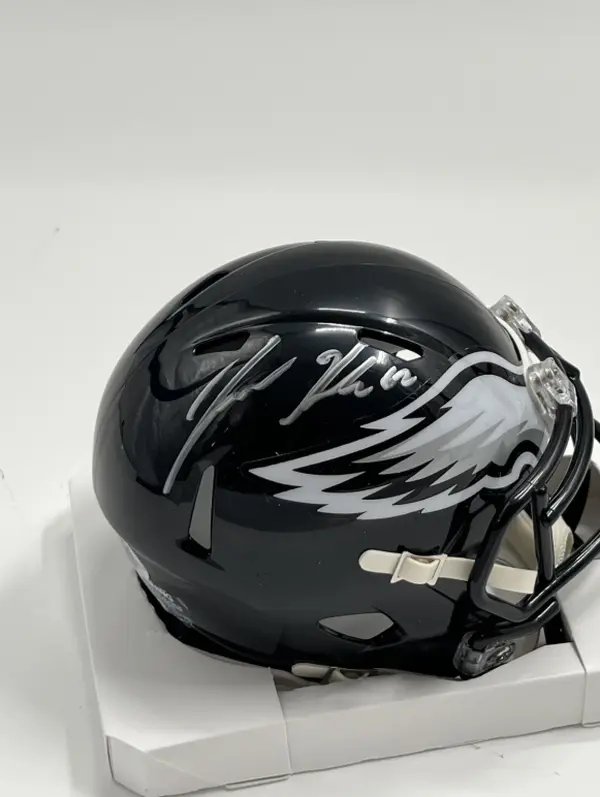 Jason Kelce Signed Philadelphia Eagles (Black) Mini Speed Helmet (PSA)