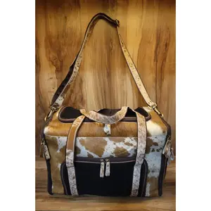 Ranch Rover Cowhide Pet Carrier