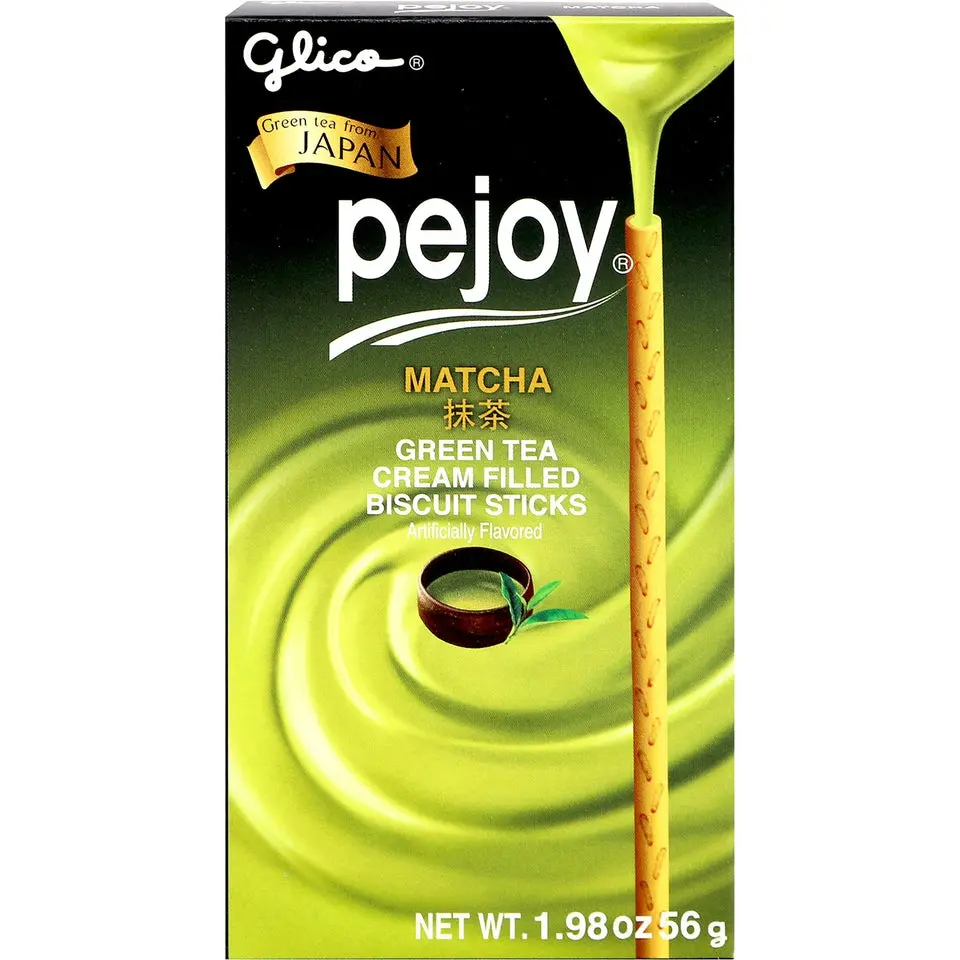 Glico Pocky & Pejoy Biscuit Snack Collection (Pejoy Matcha / Pejoy Chocolate Cream Filled / Pocky Chocolate Cream Covered Biscuit Sticks) 1.98–2.47 oz Glico Pocky & Pejoy Biscuit Snack Collection (Pejoy Matcha / Pejoy Chocolate Cream Filled / Pocky Chocolate Cream Covered Biscuit Sticks) 1.98–2.47 oz