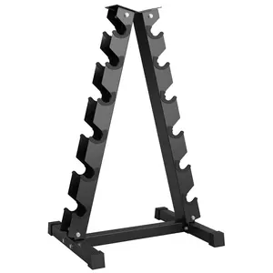 6-Pair Dumbbell Rack Stand Only, Weight Rack Storage for Home Gym Dumbbells, Rubber Guard Protectors & Non-Slip Base, 480/800/1000 LB Heavy Duty Steel Space Saving Racks