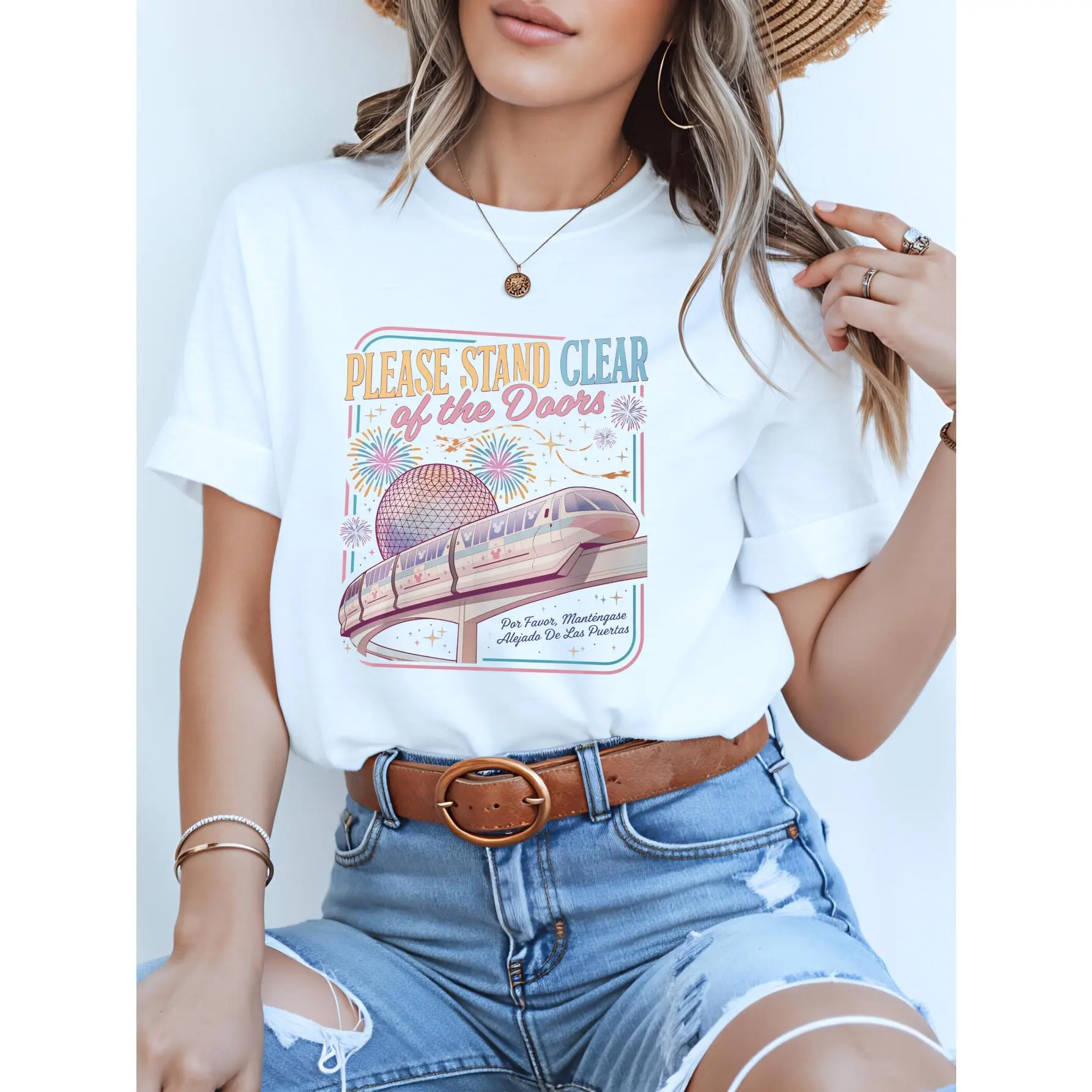 Retro Please Stand Clear of the Doors Shirt, Inspired Monorail Quote Shirt, Magic Kingdom Shirt, Family Trip Shirt