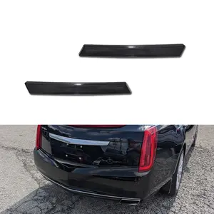 2pcs Pair For Cadillac XTS 2013 2014 2015 2016 2017 Rear Bumper Lower Reflector Lights Trim Smoked,Replace OEM 20874085,20874084