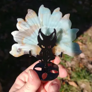 Caribbean calcite crystal 9 tail fox