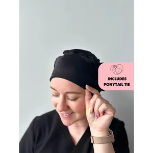 DuoStyle Scrub Hat - Black