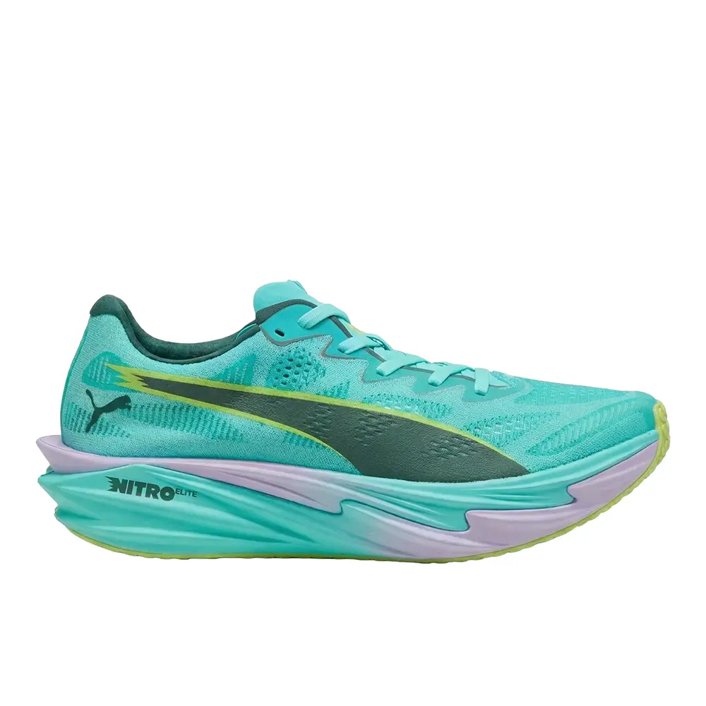 PUMA Mens X Hyrox Deviate Nitro Elite 4 Running Sneakers Shoes - Green