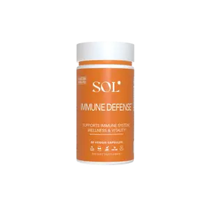 Immune Defense Elderberry Astragalus Ginseng, Vegan Gluten Free, Non-GMO, Doctor Formulated Herbal Capsules by Sol Nutrition