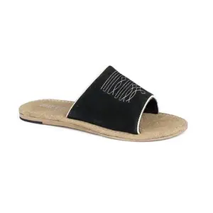 Suede Slides