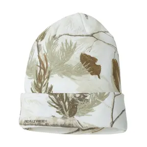 12" Real Tree Licensed Camo Cuffed Beanie Skull Knit