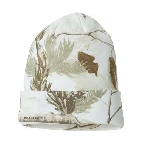 12" Real Tree Licensed Camo Cuffed Beanie Skull Knit