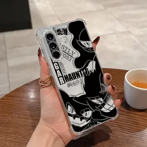 Cartoon Anime Villain Monster G-Gengars Mobile Phone Case for Samsung for galaxy A56 A26 A36 A55 A35 A06 A16 A05 A14 A24 A34 A54 A15 A05S A25 A23 A33 A53 A73 4G 5G Anti-Fall Transparent Soft Back Cover