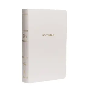 USED-NKJV, Gift and Award Bible, Leather-Look, White, Red Letter Edition by Thomas Nelson (Imitation Leather)