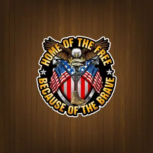 American Bald Eagle Flag Decal Sticker, Vinyl Car Truck Bumper Patriotic Military Waterproof Decal Eagle