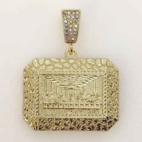 Plated Large The Last Supper Pendant