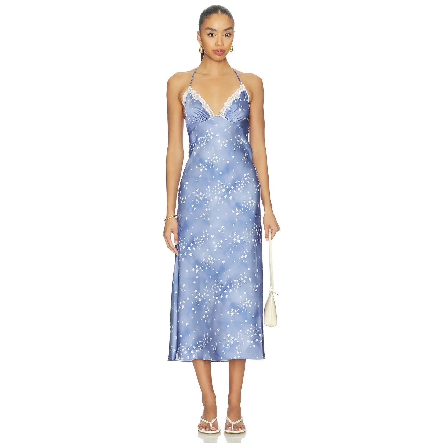 LoveShackFancy Evania Dress in Sapphire Haze