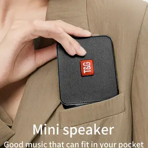 T&g Tg166 Portable Mini Wireless Speaker, Cute Music Player, TWS Hands-Free Call, Fm Card, USB Drive, Connects to Phone/tablet/TV, Outdoor Camping